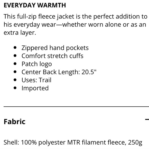 Columbia Fleece Zip Up Jacket - Picture 6 of 7